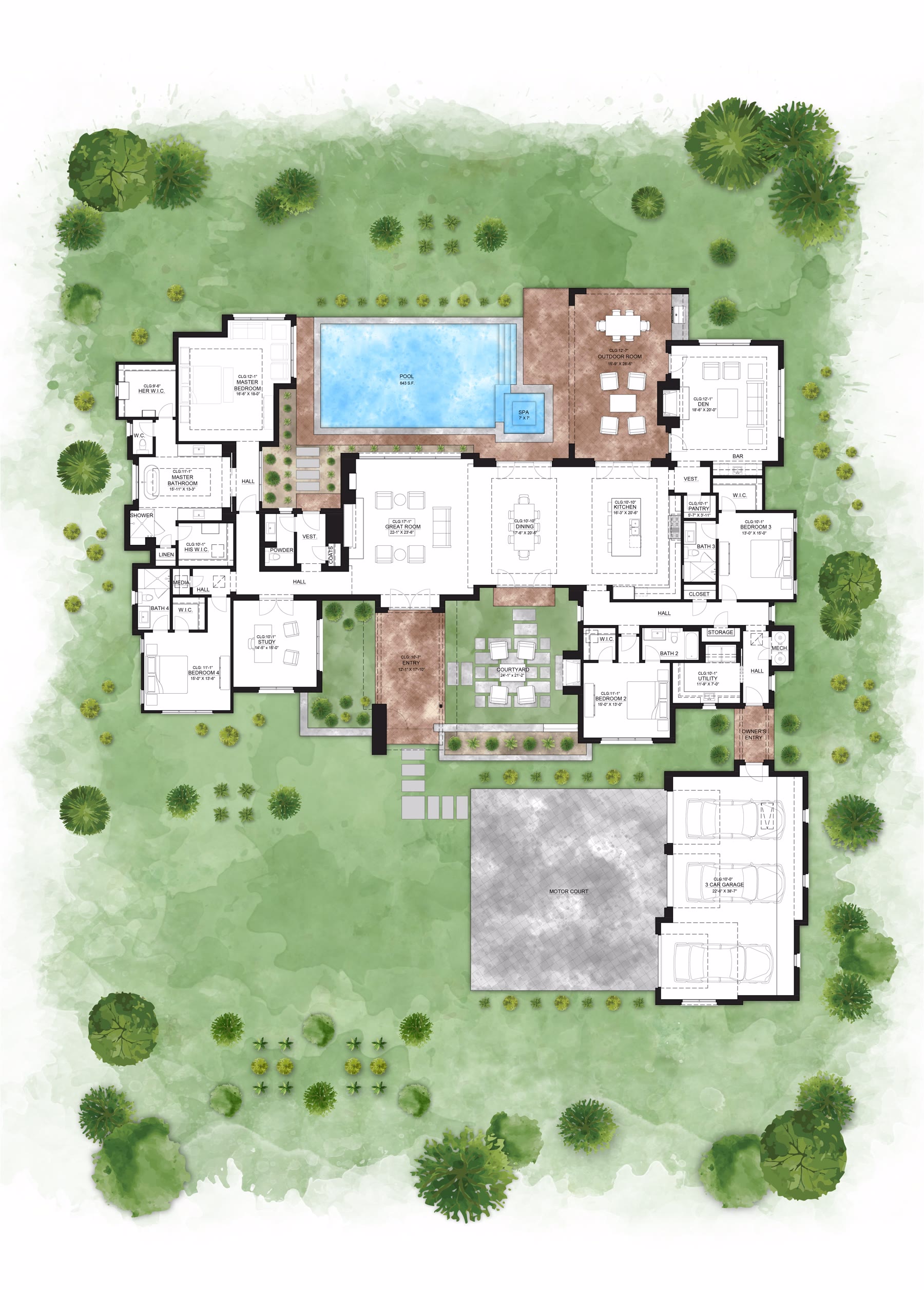 Floorplan for 1043 Overlook Parkway