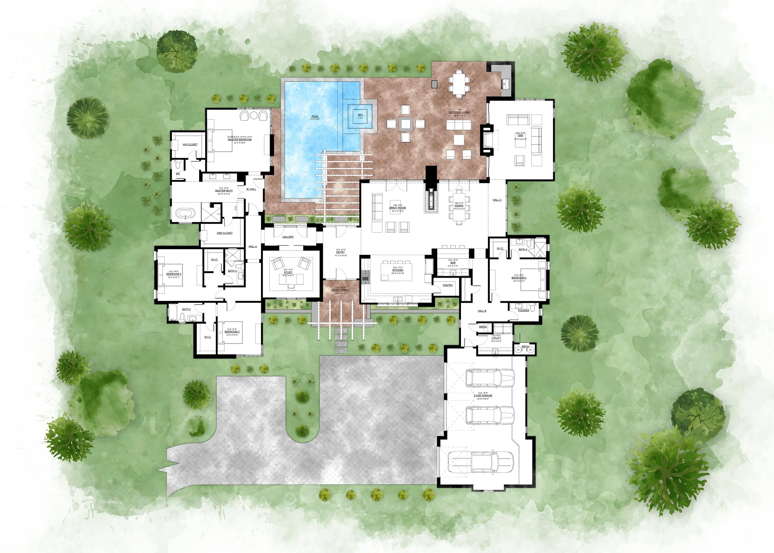 Floorplan for 1047 Overlook Parkway
