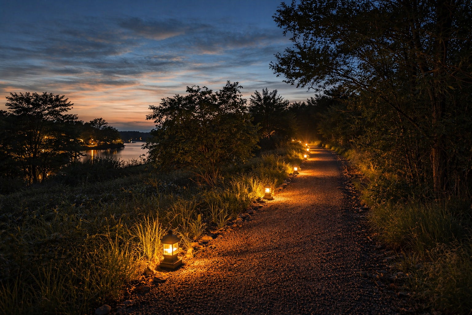 Preserved natural landscape and trail system within the community